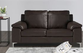 CasaStyle Chicago 2 Seater Leatherette Sofa Set (Brown)