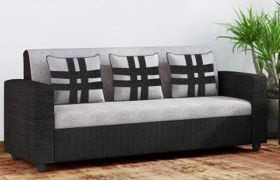 CasaStyle Casaliven 3 Seater Sofa (Grey-Black)