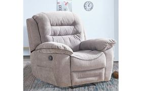 CasaStyle - LAVON 1 Seater Living Room Sofa Recliner in Fabric - Light Grey