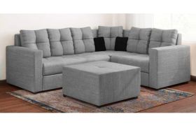 CasaSyle Samantha 6 Seater Fabric Sofa set with Ottoman