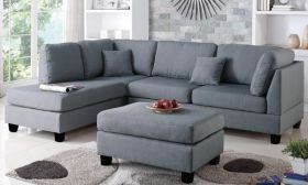 CasaStyle Brenna 5 Seater LHS L Shape Sofa Set For Living Room