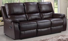 CasaStyle Swester Three Seater Recliner (Brown)