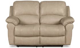Casastyle Cobster Two Seater Recliner Sofa in Leatherette (Cream)