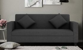 CasaStyle Diana Three Seater Sofa (Dark Grey)