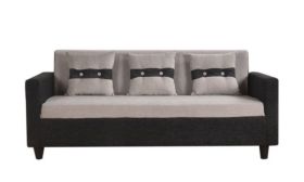 CasaStyle Homestyle 3 Seater Sofa (Grey-Black)| Sofas for Living Room