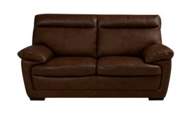 CasaStyle Merlyn Two Seater Leatherette Sofa (Brown)