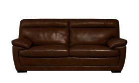 CasaStyle Merlyn 3 Seater Leatherette Sofa (Brown)