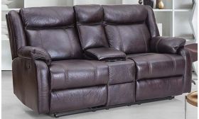 Casastyle Danobe 2 Seater Recliner Sofa with Storage (Brown)