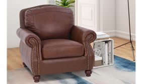 CasaStyle Roman 1 Seater Sofa (Brown)
