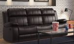Casastyle Chris Three Seater Recliner Sofa in Leatherette(Black)